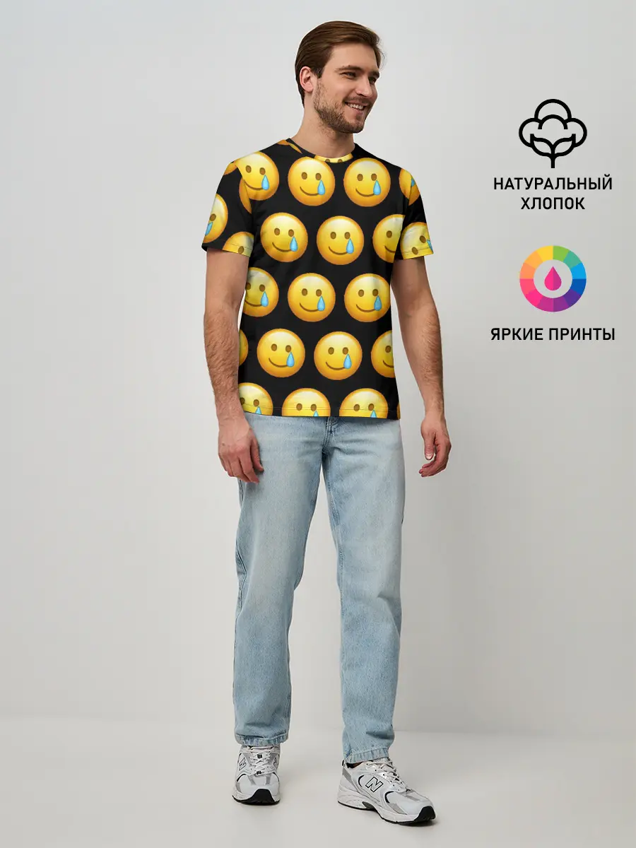 Мужская базовая футболка / New Emoji