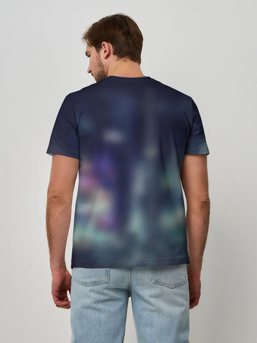 Мужская базовая футболка / Welcome to Night City