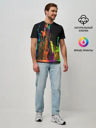 Мужская базовая футболка / КРАСКИ