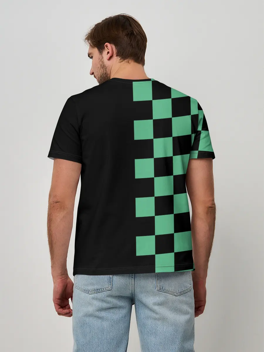 Мужская базовая футболка / КОСТЮМ TANJIRO KAMADO | ТАНДЖИРО