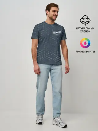 Мужская базовая футболка / EVE ECHOES / ИВ ЭХО