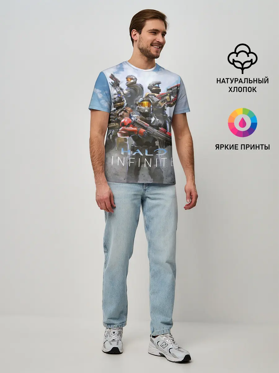 Мужская базовая футболка / Halo infinite Мультиплеер