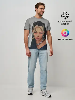 Мужская базовая футболка / Hot Jennie