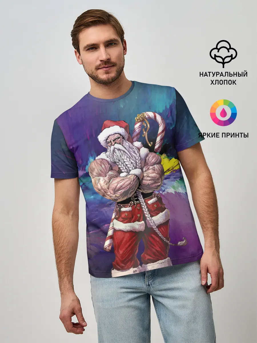 Мужская базовая футболка / Крутой дед