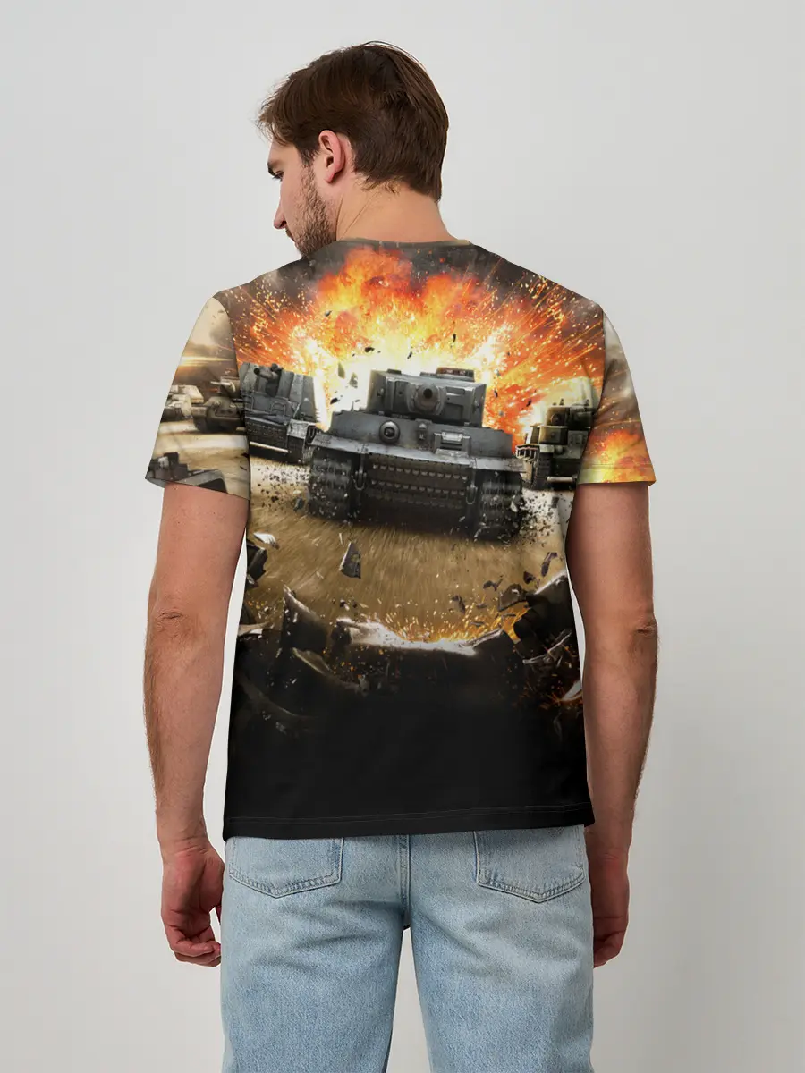 Мужская базовая футболка / ТАНКИ