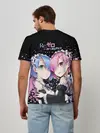 Мужская базовая футболка / Re:Zero, Рам и Рем