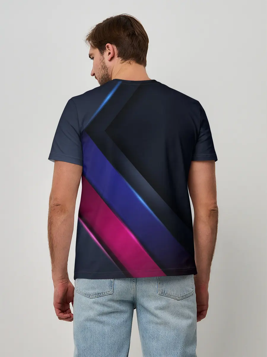 Мужская базовая футболка / Sport style 3d