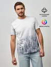 Мужская базовая футболка / зимний лес