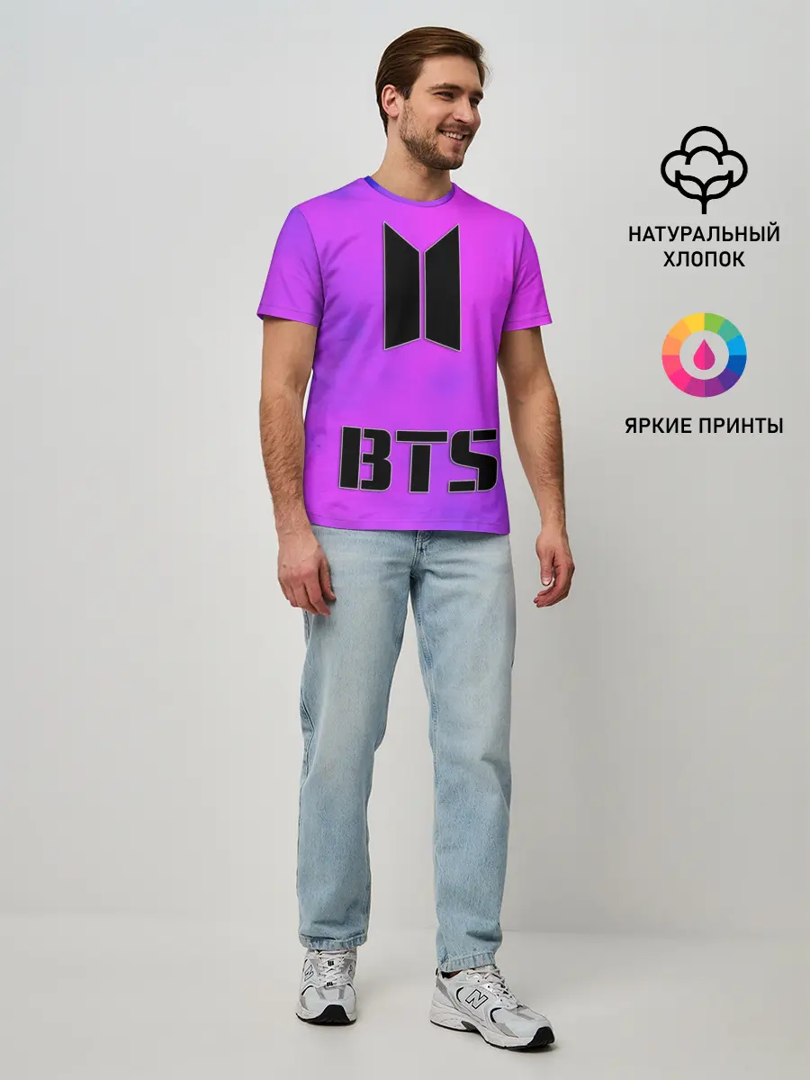 Мужская базовая футболка / BTS ЮЖНОКОРЕЙСКИЙ БОЙБЕНД
