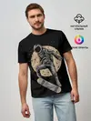 Мужская базовая футболка / Космический Скейтер