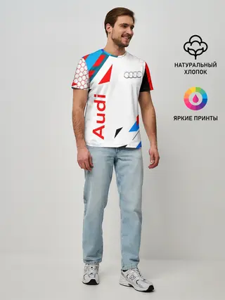 Мужская базовая футболка / AUDI / АУДИ / SPORT