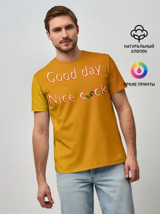 Мужская базовая футболка / Cock