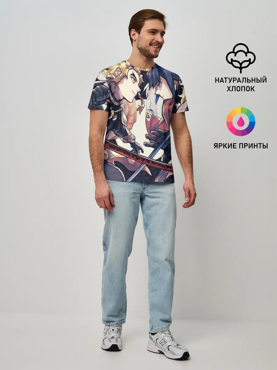 Мужская базовая футболка / Два Клинка