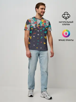 Мужская базовая футболка / Самолётики