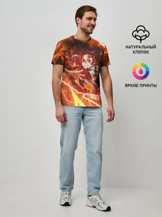 Мужская базовая футболка / КЛИНОК РАССЕКАЮЩИЙ ДЕМОНОВ