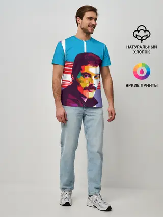Мужская базовая футболка / Фредди Меркьюри