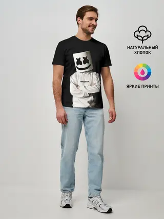 Мужская базовая футболка / Marshmello