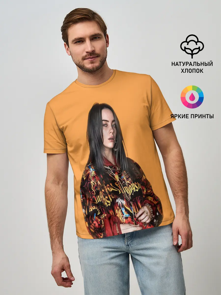 Мужская базовая футболка / Billie eilish