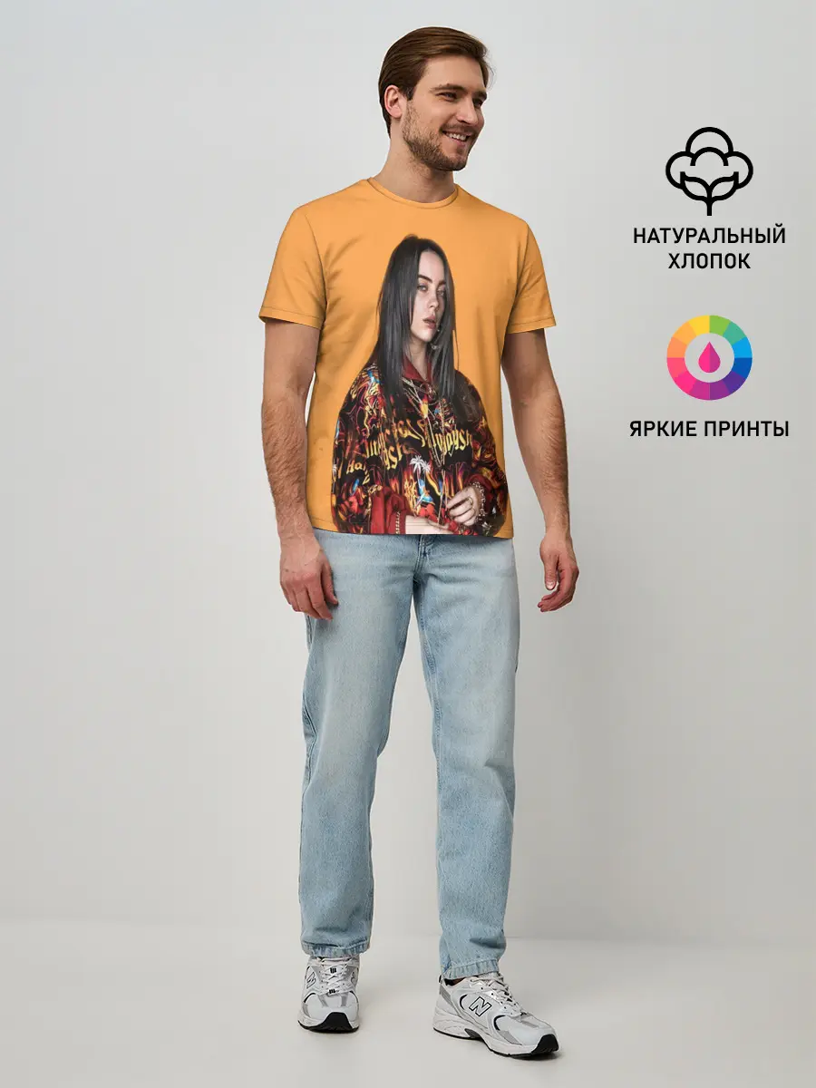 Мужская базовая футболка / Billie eilish