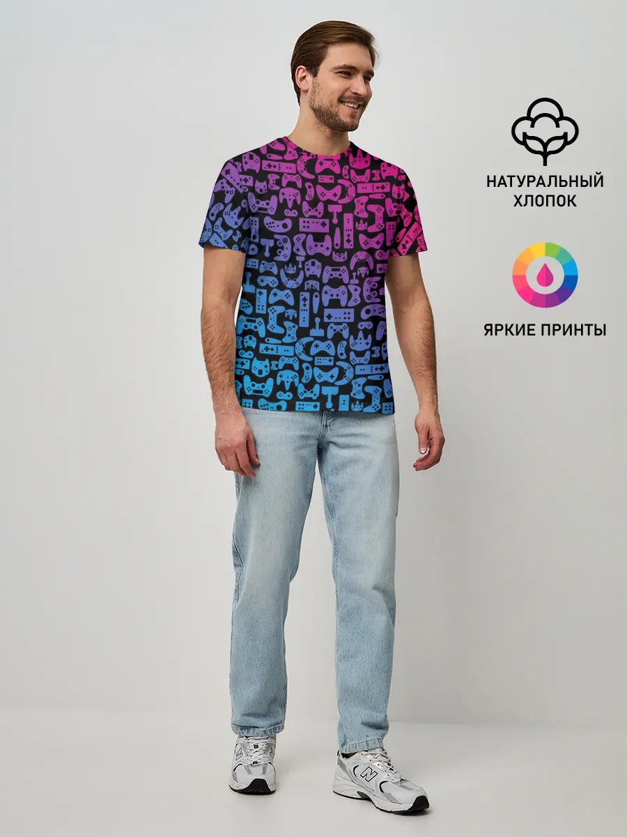 Мужская базовая футболка / Neon Player