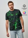 Мужская базовая футболка / ЗЕЛЁНОЕ ИЗЛУЧЕНИЕ