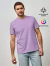 Мужская базовая футболка / Глициниевый цвет