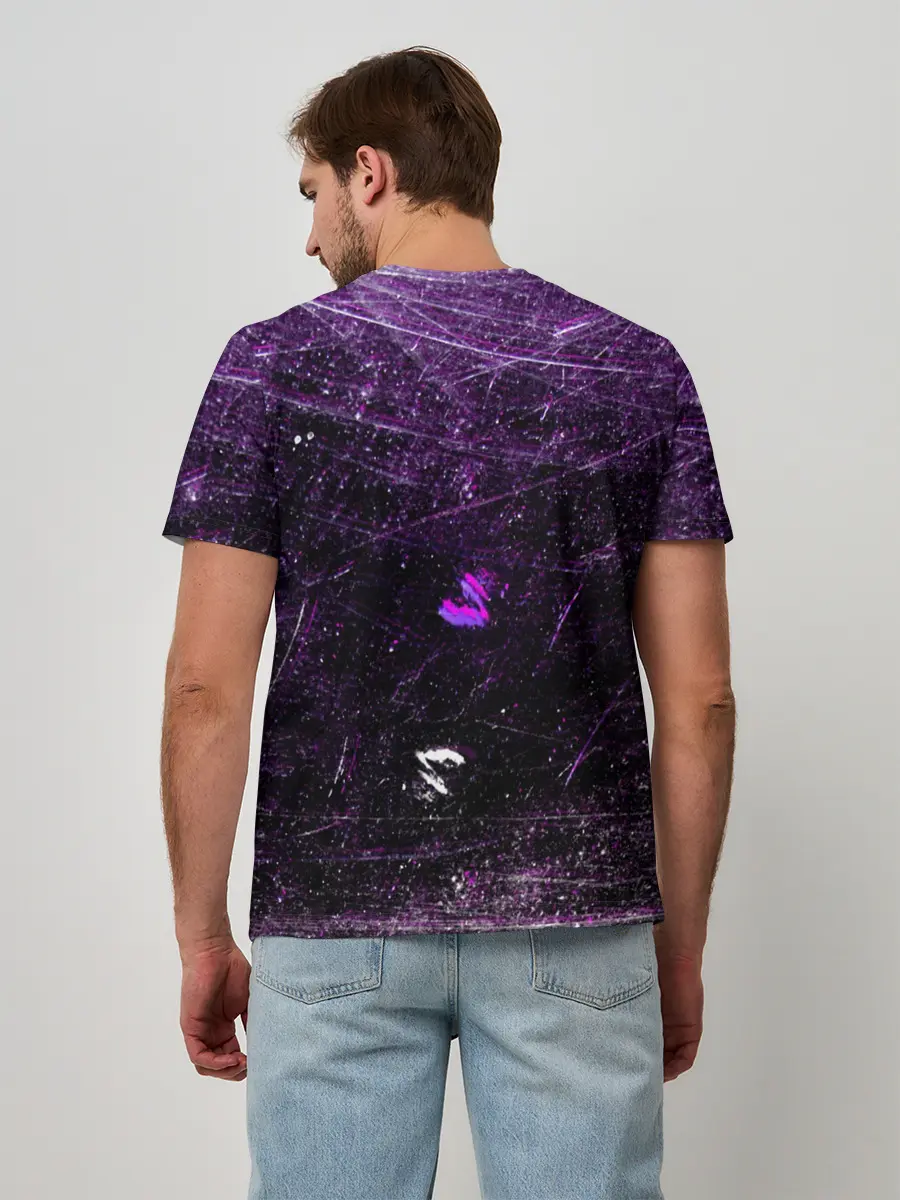 Мужская базовая футболка / Cyberpunk Samurai Anime