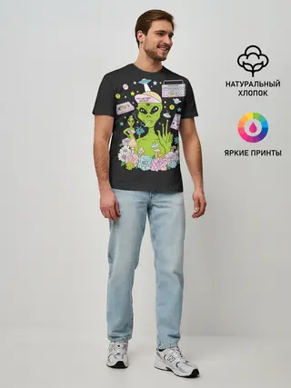 Мужская базовая футболка / I want to believe