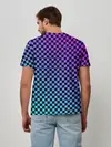 Мужская базовая футболка / Checkerboard gradient