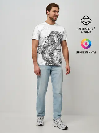 Мужская базовая футболка / Грифон