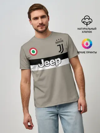 Мужская базовая футболка / Гостевая форма Роналду Ювентус