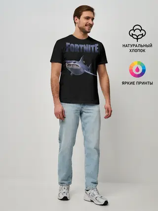 Мужская базовая футболка / Loot Shark Fortnite