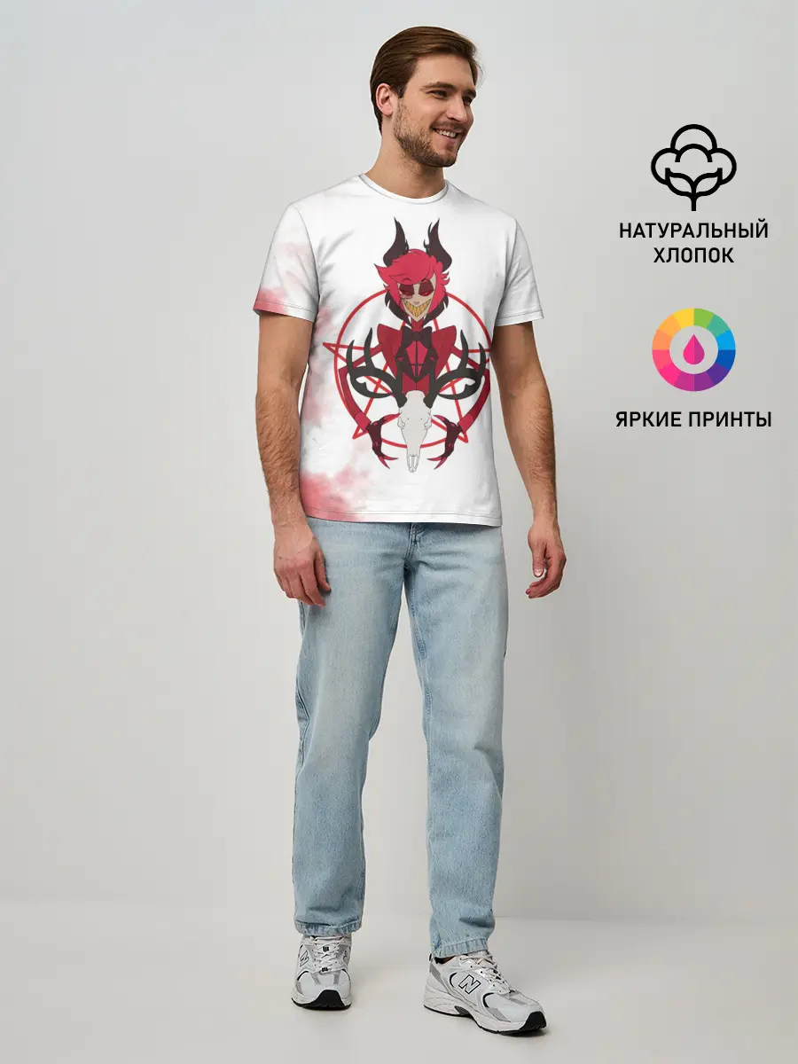 Мужская базовая футболка / Hazbin Hotel