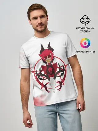 Мужская базовая футболка / Hazbin Hotel