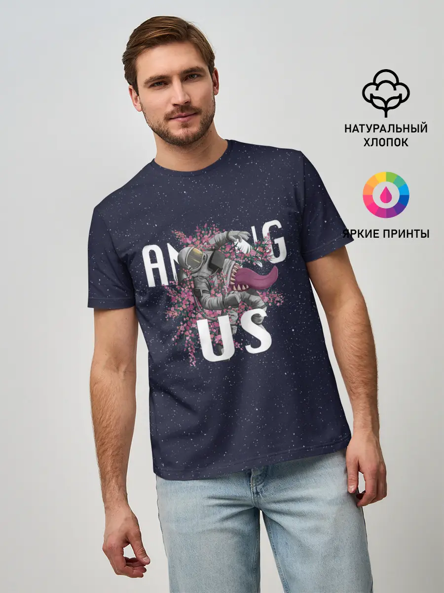 Мужская базовая футболка / Among Us | Амонг Ас