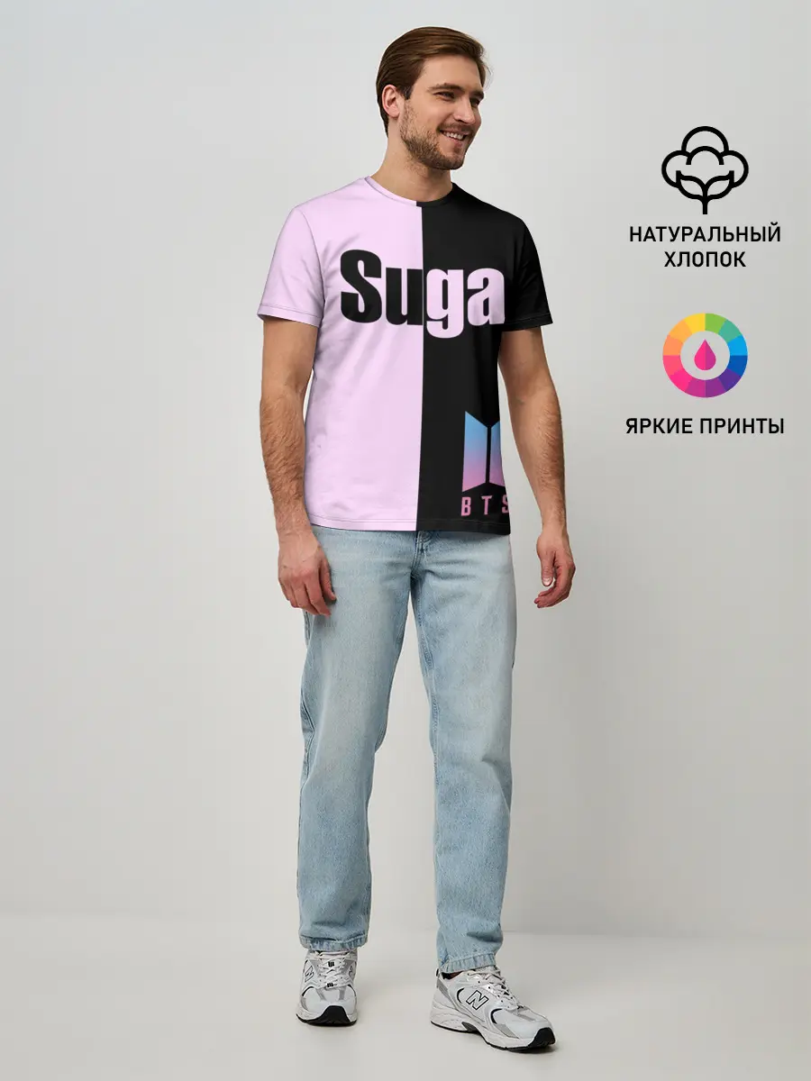 Мужская базовая футболка / BTS Suga