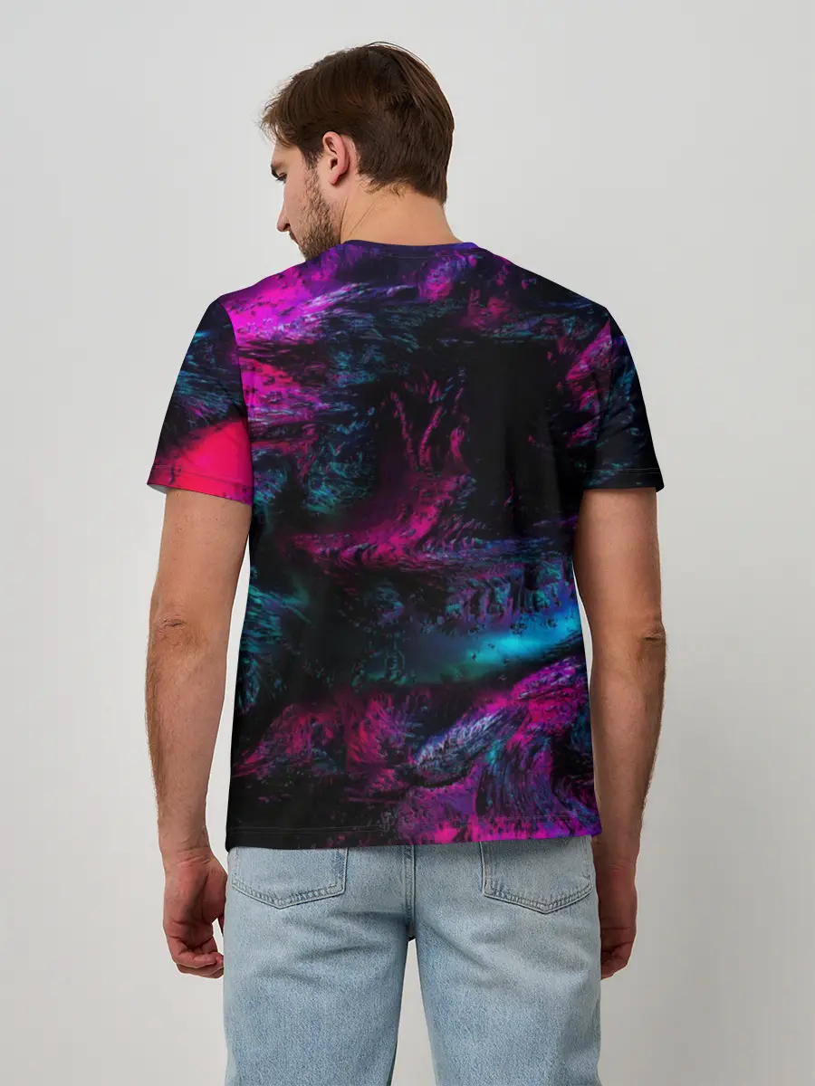 Мужская базовая футболка / Marshmello NEON