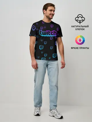 Мужская базовая футболка / Twitch