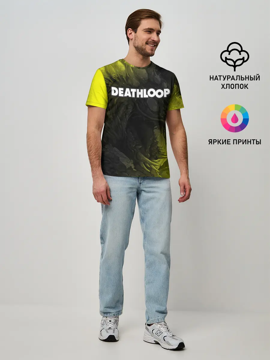 Мужская базовая футболка / Deathloop - Hyperbeast