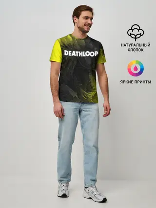 Мужская базовая футболка / Deathloop - Hyperbeast