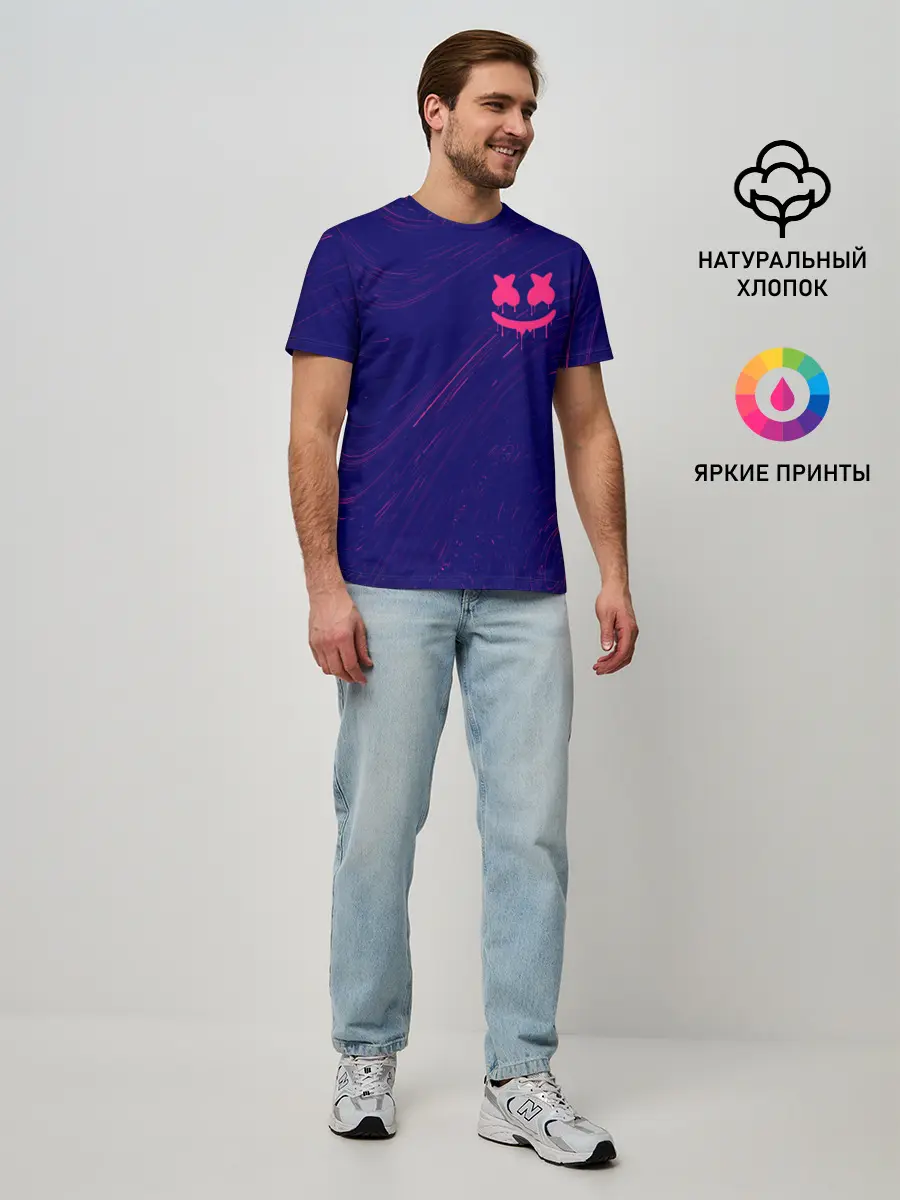 Мужская базовая футболка / MARSHMELLO / МАРШМЕЛЛОУ