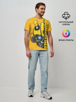 Мужская базовая футболка / Transformers Bumblebee