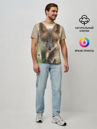 Мужская базовая футболка / Лисичка