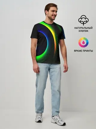 Мужская базовая футболка / ABSTRACT GEOMETRY