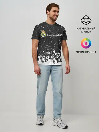 Мужская базовая футболка / REAL MADRID / РЕАЛ МАДРИД
