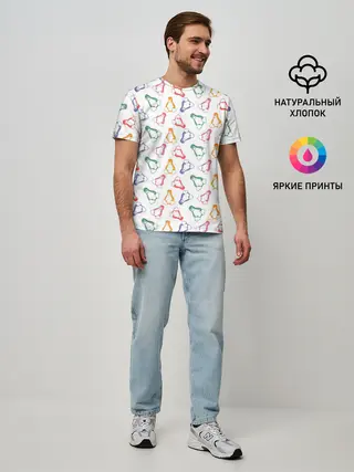 Мужская базовая футболка / Linux Ядро Пингвин