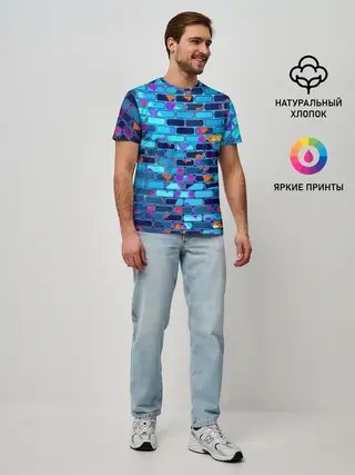Мужская базовая футболка / Кирпичики.