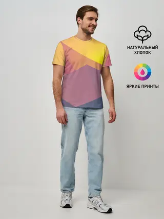 Мужская базовая футболка / Векторный Египет