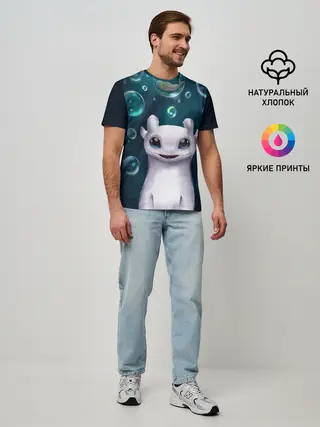 Мужская базовая футболка / дневная фурия