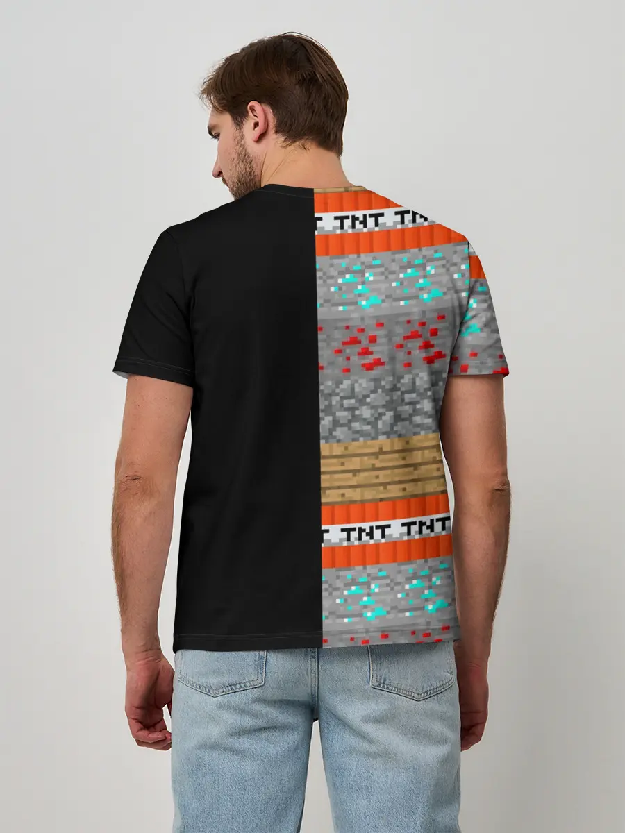 Мужская базовая футболка / Minecraft